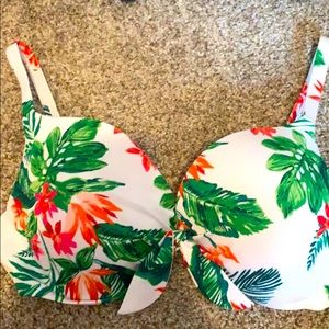 Floral Print Bikini Top 38DD